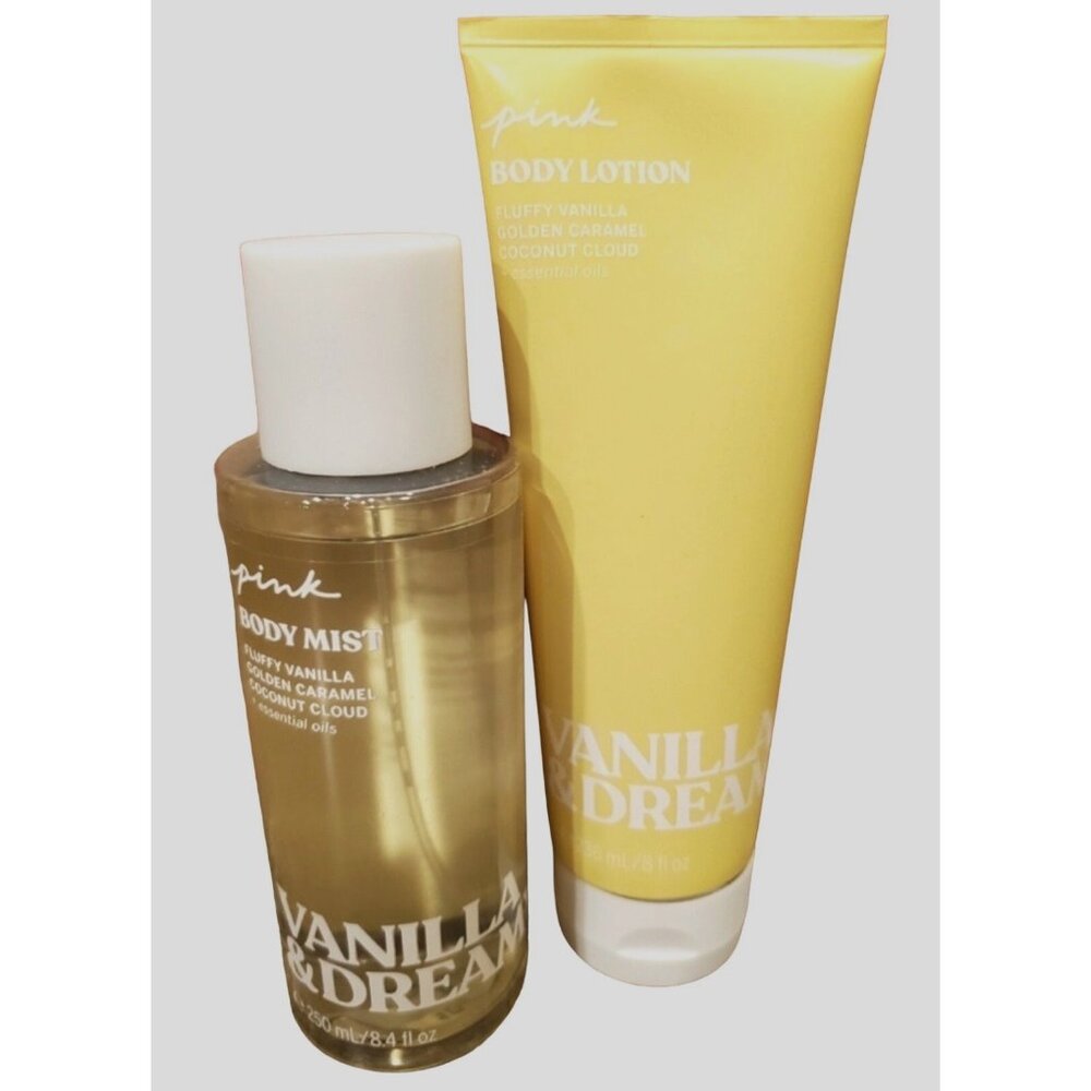Pink Vanilla & Dream Body Mist & Lotion‎ 2 Piece Set  NEW